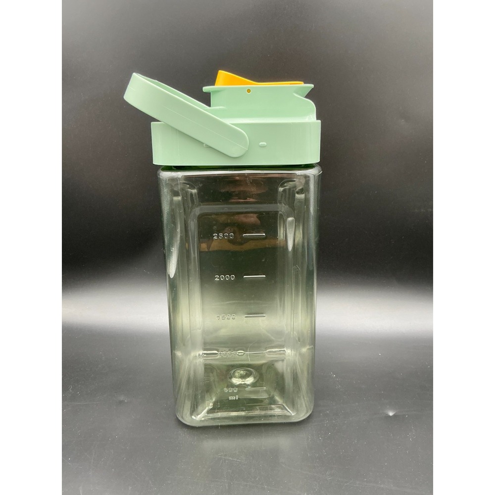 2500ml Leakproof Side Lay Plastic Water Pitcher Lay Flat Fridge Beverage Jug